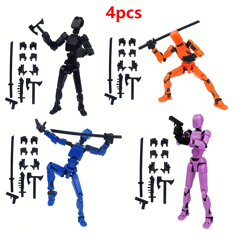 DUMMY 13 Articulated Action Doll 3D Printed Poseable Mannequin Figurine with Multiple Joints Adjustable Shapes Desktop Decoration Collector Toy Art Reference Doll 3 4 or 6 Pack CC BY 4.0 Licensed