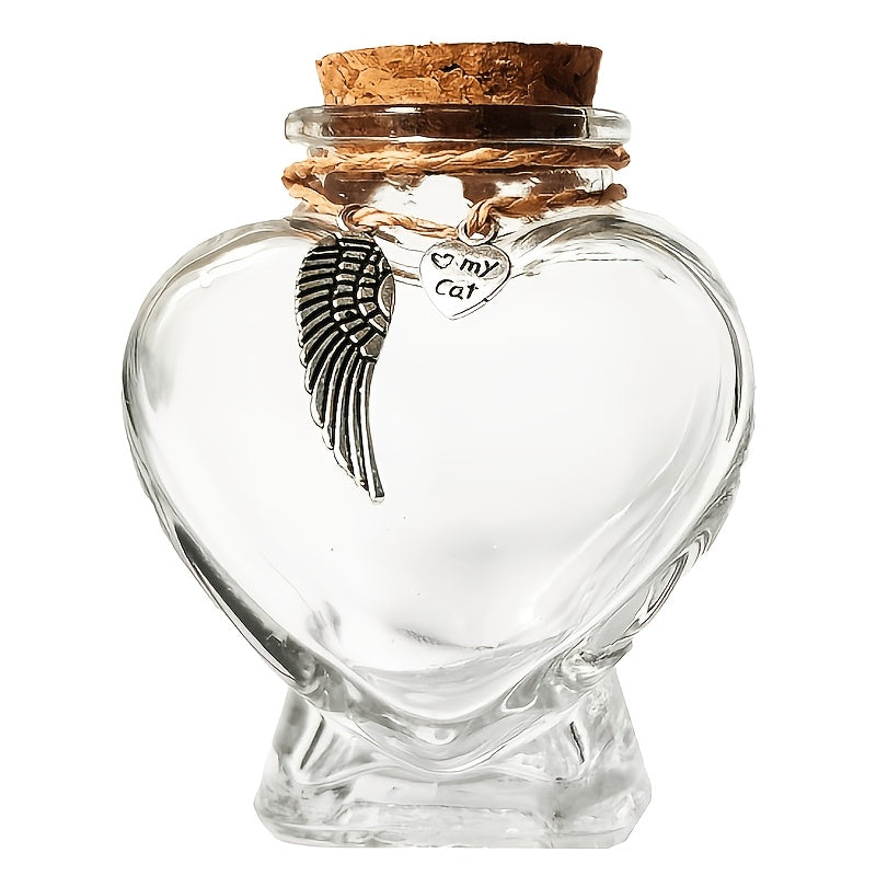Pet Memorial Hair Bottle Keepsake – Decorative Remembrance Box for Dog & Cat Fur, Heartfelt Pet Loss Gift & Memory Keepsake for Beloved Pets