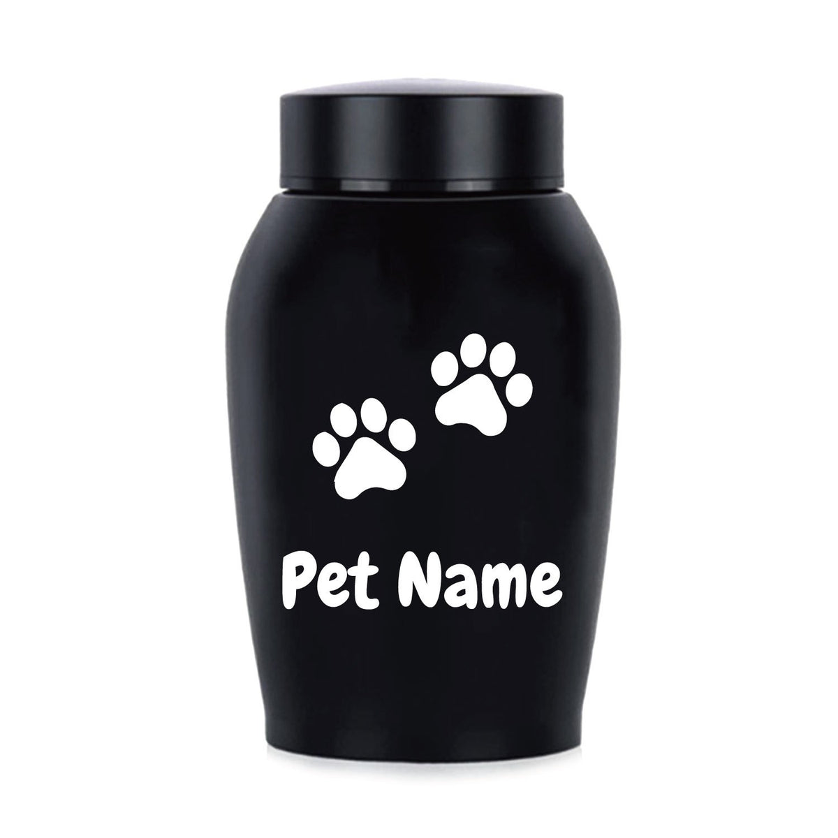 Personalized Pet Urn for Ashes – Stainless Steel Dog & Cat Cremation Urn with Thread-Top Design, Custom Memorial Keepsake for Beloved Pets
