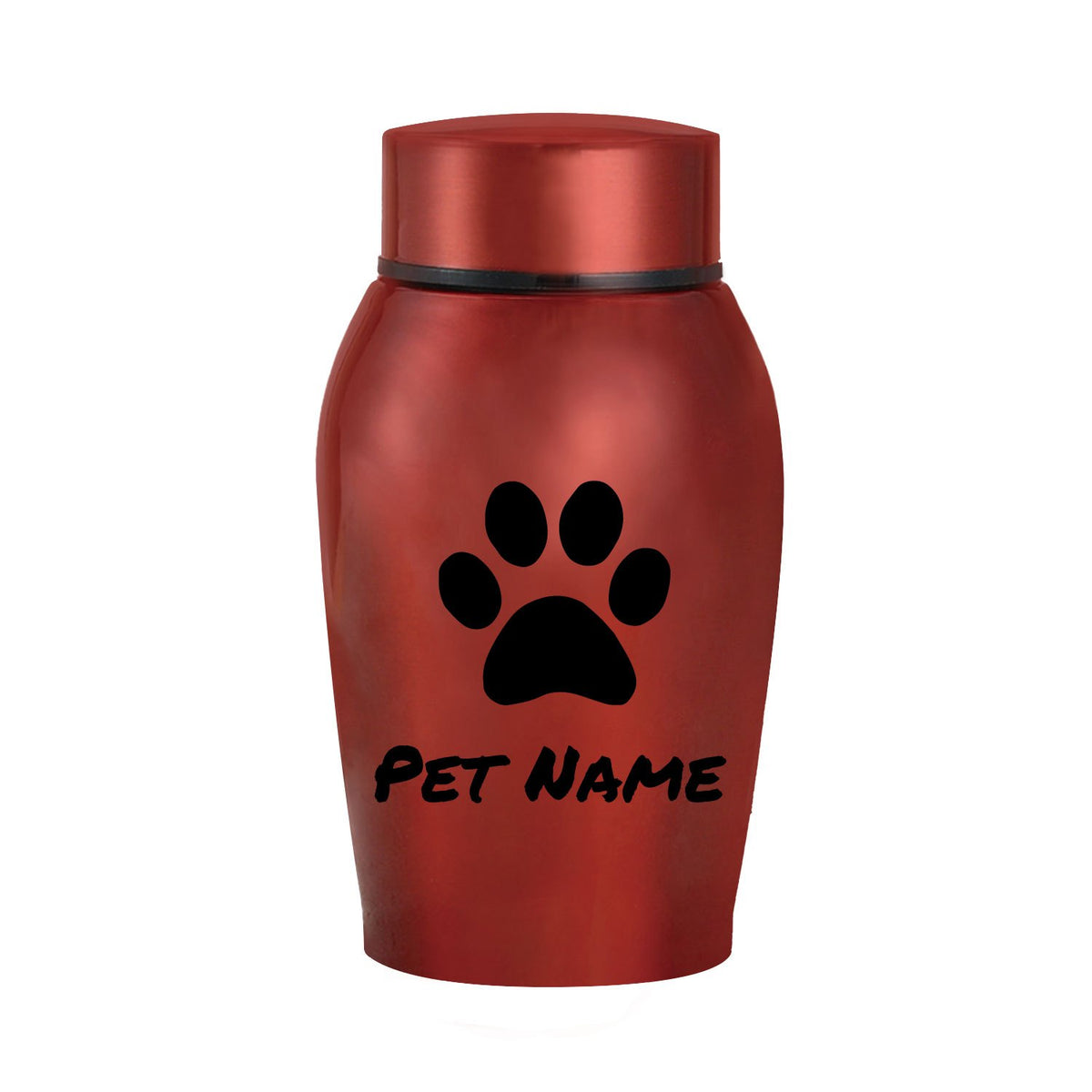 Personalized Pet Urn for Ashes – Stainless Steel Dog & Cat Cremation Urn with Thread-Top Design, Custom Memorial Keepsake for Beloved Pets