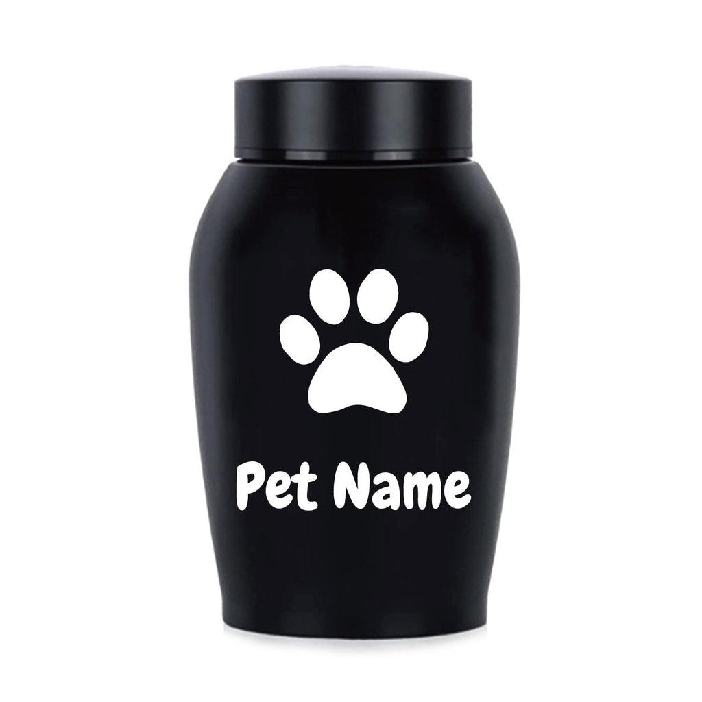 Personalized Pet Urn for Ashes – Stainless Steel Dog & Cat Cremation Urn with Thread-Top Design, Custom Memorial Keepsake for Beloved Pets