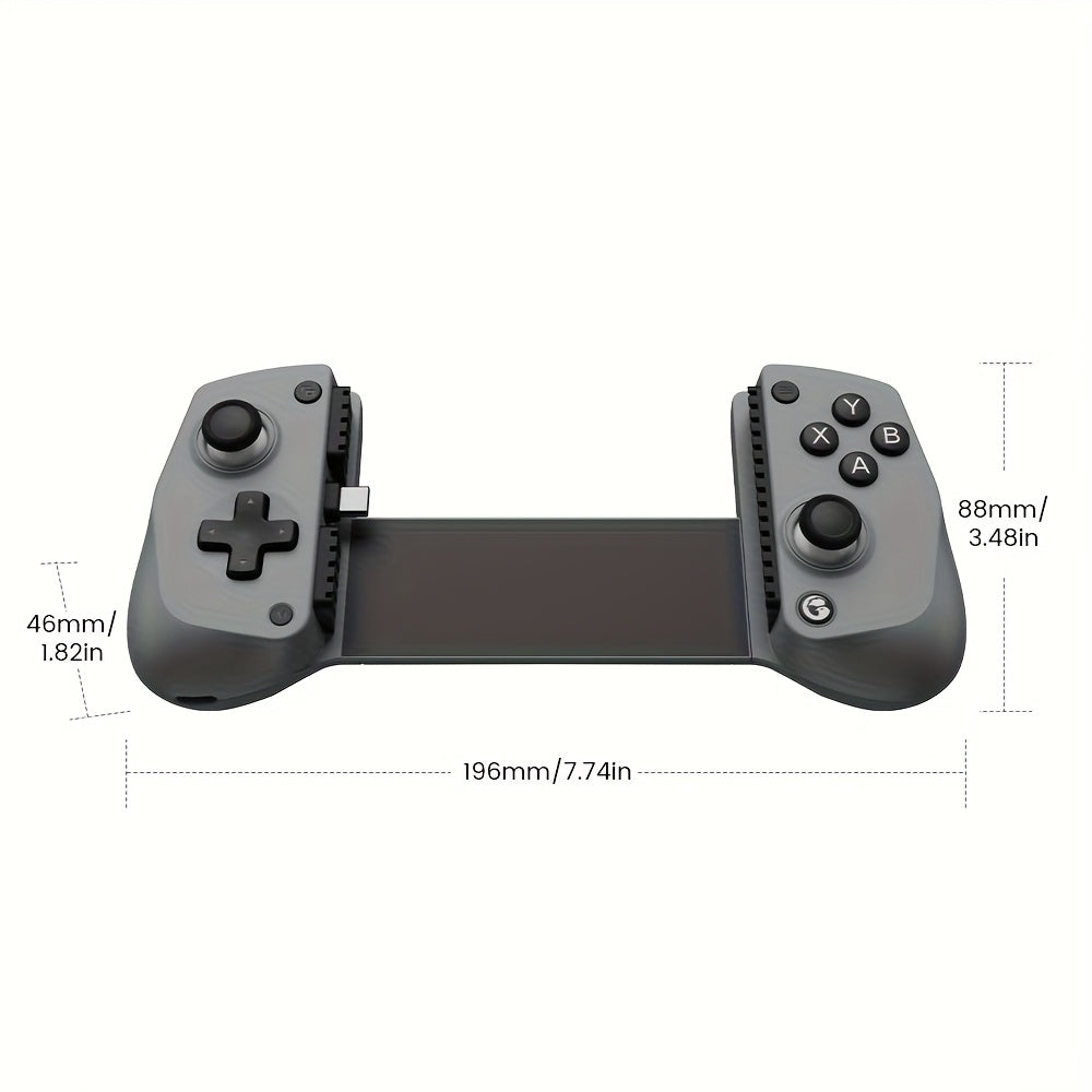 GameSir X5 Lite Mobile Game Controller Hall Effect Sticks 135g Ultra-Light Turbo Pass-Through Charging Type-C for iOS iPhone Android FPS MOBA Grey