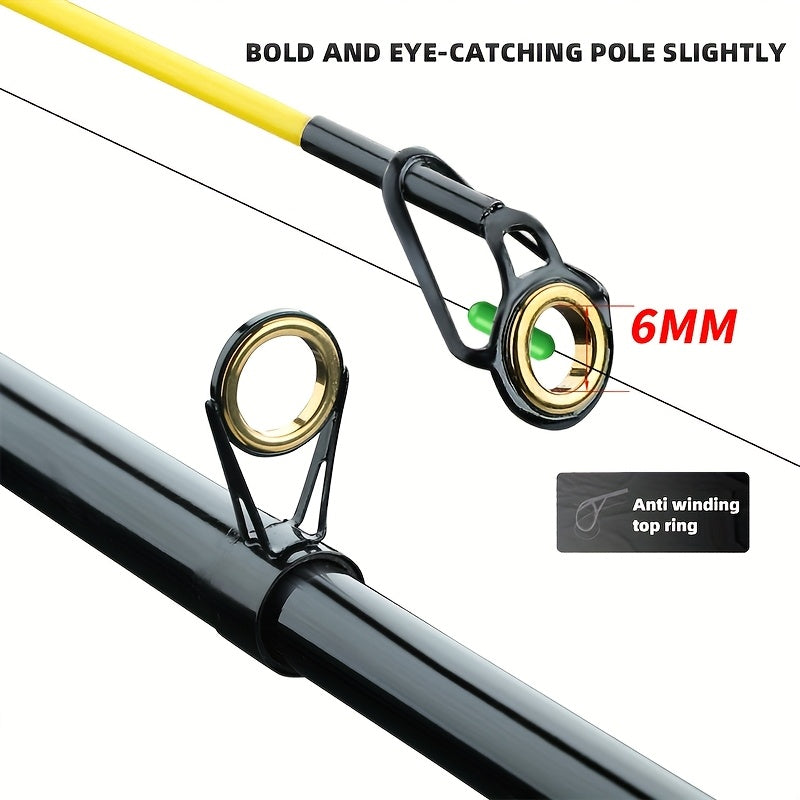 Super Hard Carbon Fiber Surf Casting Fishing Rod – Anti-Slip Grip & Metal Ground Insert for Sea Rock Fishing & Long-Distance Casting in 6.89ft to 11.81ft Lengths
