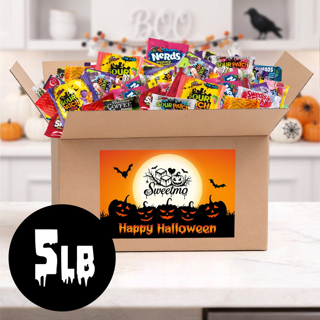 Halloween Candy Bulk Mix - 5 lb Individually Wrapped Assorted Sour, Gummy & Hard Candy for Trick-or-Treating, Goodie Bags, Trunk or Treat & Classroom Parties