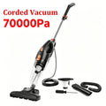 Wired & Wireless Cordless Stick Vacuum Cleaner - 55–70 KPa, 3-Speed, 45-Min Battery, Detachable Battery, LED Floor Brush - Pet Hair, Carpet & Hard Floor - Lightweight Handheld