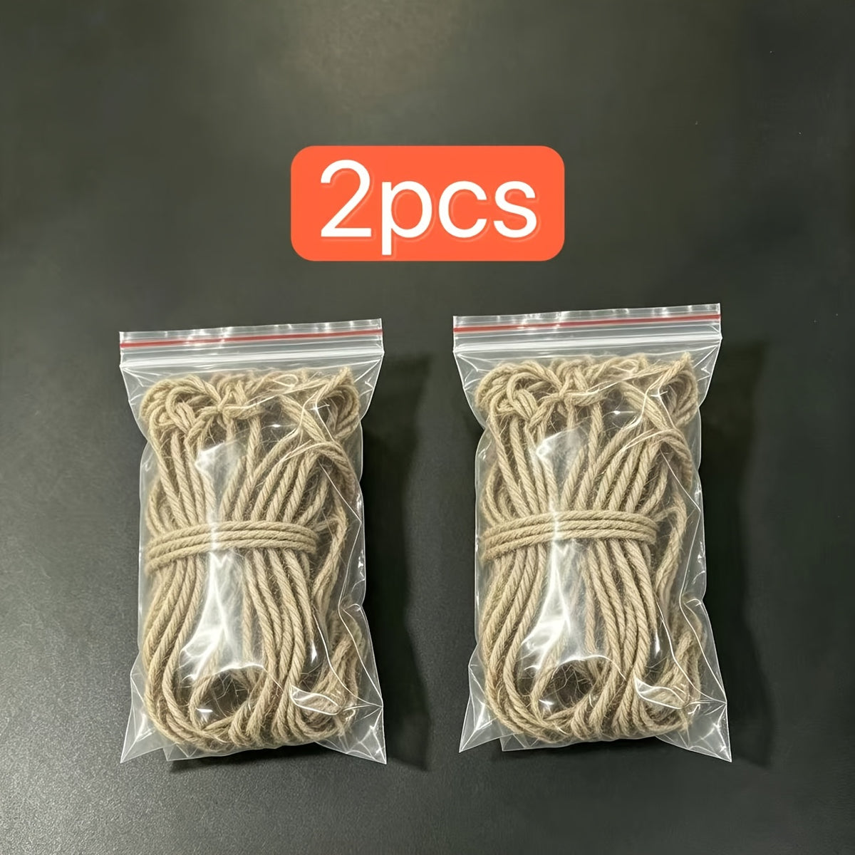 Bird Climbing Net 2-Pack - Hemp Rope Mesh Ladder for Bird Cages, Bite-Resistant Perch Climbing Toy for Parakeets, Parrots & Small Birds, 7.87 x 11.81 Inch Each