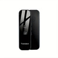 Portable Bluetooth Intelligent Language Translator - Real-Time Translation for Travel, Learning, Shopping & Business - Black