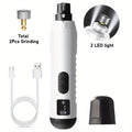 5-Speed Electric Pet Nail Grinder with 2 LED Lights - Painless Quiet Nail Trimmer for Dogs & Cats, Rechargeable Pet Nail File & Grooming Tool for Small Medium Large Pets (4 Colors)