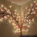 Light Pink Cherry Blossom Vine LED String Lights – 148cm (58") 70 Blossoms & 70 LEDs for Bedroom Bedside Living Room Wall DIY & Christmas Decor
