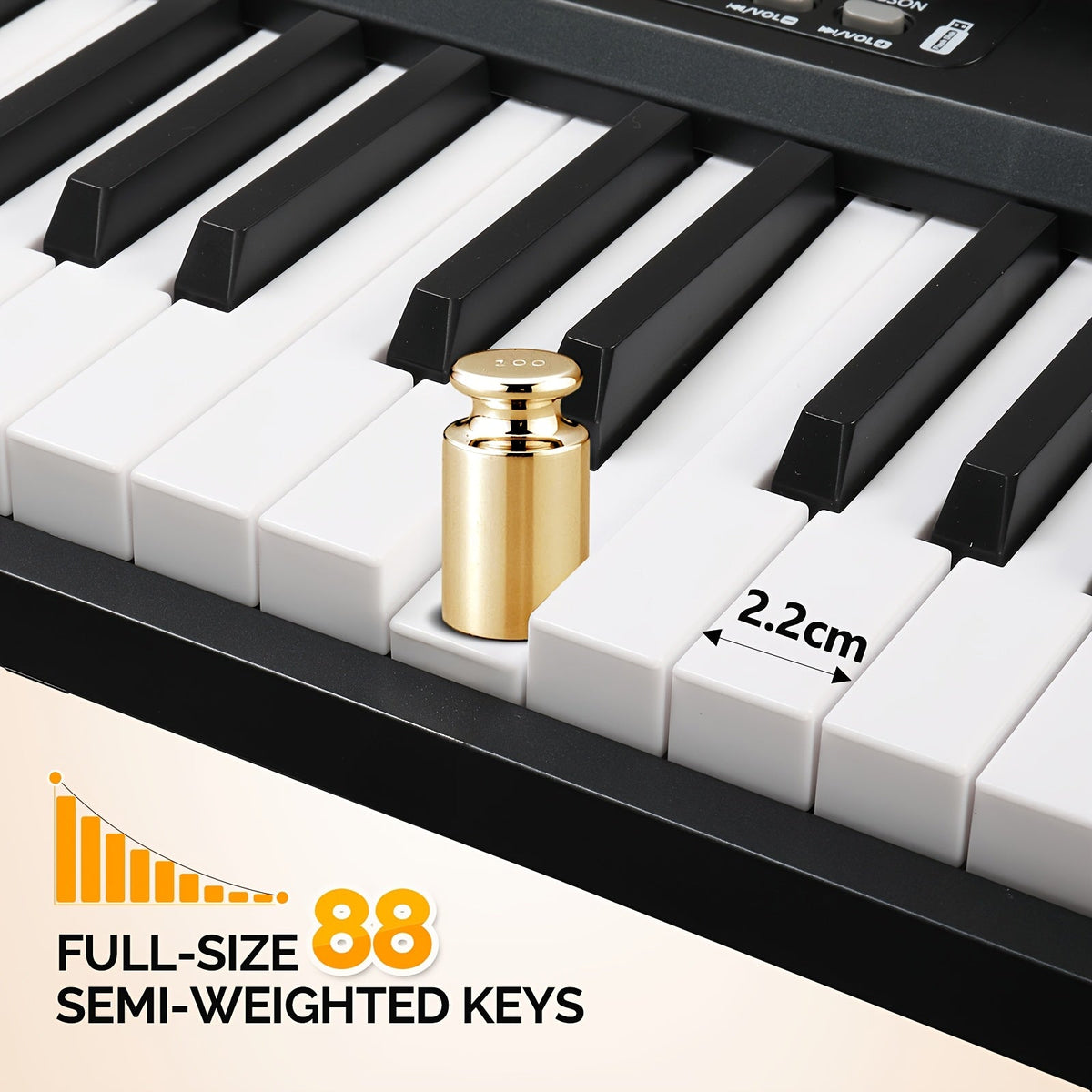 Glarry 88-Key Foldable Portable Electric Piano Keyboard – Full-Weighted Keys, 1000 Timbres & Rhythms, 150 Demo Songs, Metronome, Sustain Pedal & 420D Carry Bag Included, for Beginners & Musicians, White or Black – Nova Mart