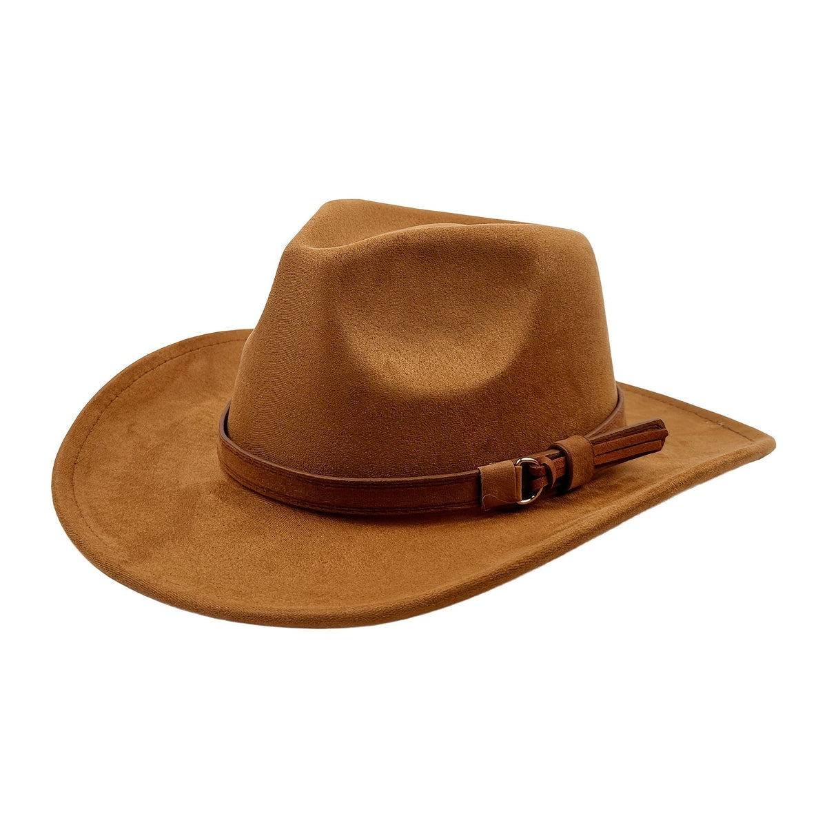 Retro Wide Brim Western Cowboy Hat for Men & Women – Classic Fedora Style Unisex Outdoor Hat for Casual Travel Beach Costume, Available in 7 Colors Brown Black Khaki Beige Grey White