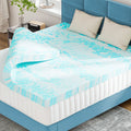 Gel Memory Foam Mattress Topper CertiPUR-US Certified Cooling Bed Topper 2 3 4 Inch Basic and 5-Zone Twin Full Queen King Cal-King All Sizes
