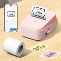 2-Inch Wireless Inkless Label Maker with Tape - Portable Thermal Printer, USB Rechargeable for Home, Kitchen, School & Office Organization - Pink, Black, Green & Violet