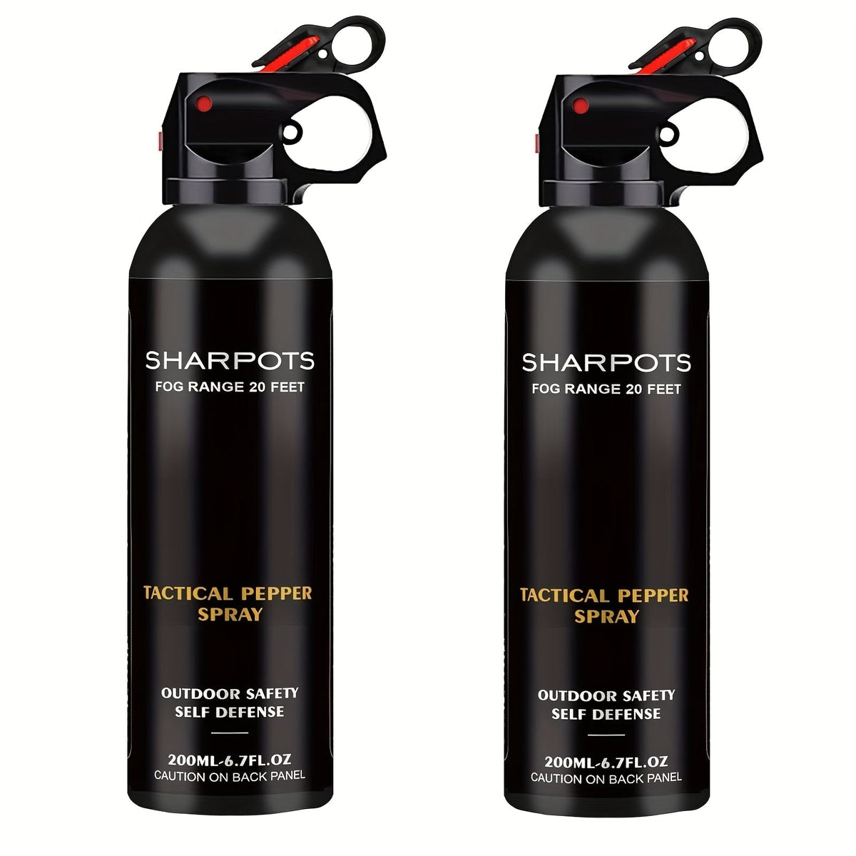 Maximum Strength Pepper Spray 6.7oz for Hiking & Outdoor Self Defense – Fast-Deploy OC Formula, Compact & Easy Access Personal Protection for Camping, Trails & Everyday Carry, 1, 2 or 4 Pack