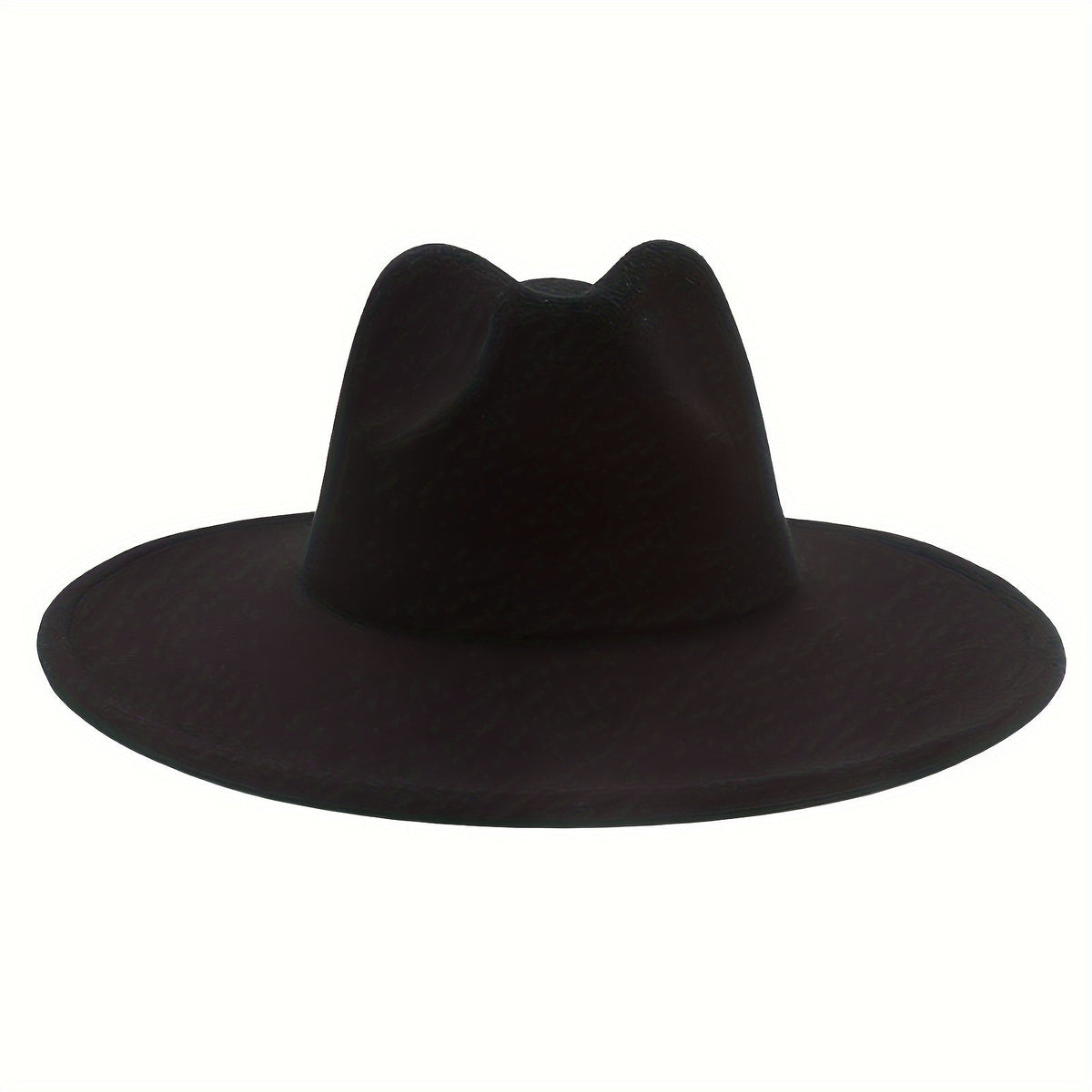 Wide Brim Cowboy Hat for Men & Women – Western Felt Fedora Cowgirl Cap, Classic Jazz Panama Trilby Style, Sun Hat for Outdoor Festivals, Travel & Everyday Casual Wear
