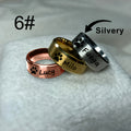 Custom Engraved Pet Memorial Ring 8mm – Personalized Name & Message Stainless Steel Ring for Dog & Cat Lovers, Unisex Keepsake Gift for Birthday Anniversary Christmas, Silver & Rose Gold
