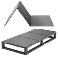 Foldable Bunkie Board Twin Size 75"x37.8", PP Core with 600D Oxford Fabric, 0.4" Slim Profile, Anti-Sag Mattress Support, Non-Slip with Hook & Loop Straps, for Metal Frames Bunk Beds Sleeper Sofas, Gray