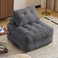 Folding Sofa Bed Convertible Sleeper Chair for Adults, Foam Filling Floor Couch with Pillow, Single Size Floor Mattress Fold Out Bed, Grey White Black Pink Blue Brown