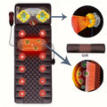 Full Body Heating Massage Set PU Leather Neck Massager Foot Massager Massage Headrest Lumbar Pillow Timer Vibration Non-Slip for Home Office Brown With or Without Leg Massager