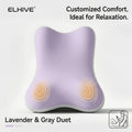 Adjustable Split Two-Piece Bed Wedge Reading Pillow - Large Memory Foam C-Shaped Backrest - Height Adjustable - Removable Washable Cover - Reading, Gaming & Back/Leg Support - 6 Color Block Options